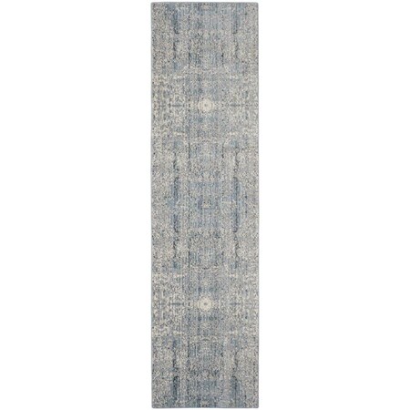 Safavieh 2 ft. 3 in. x 10 ft. Mystique Power Loomed Runner RugTeal & Multi Color MYS971A-210